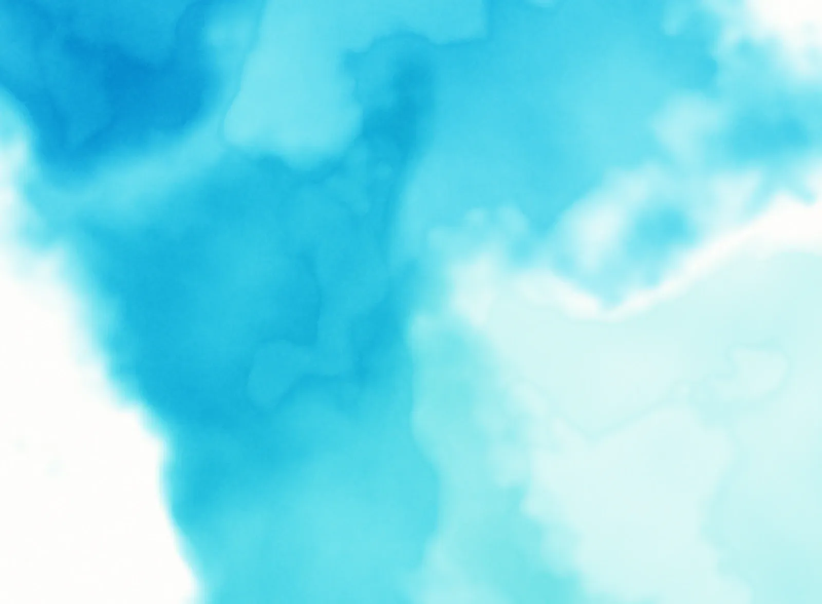 Blue and cyan watercolor